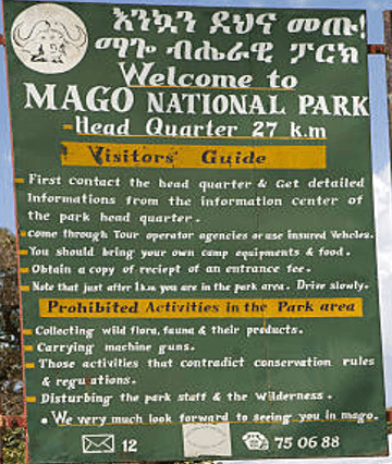 Mago National Park hours